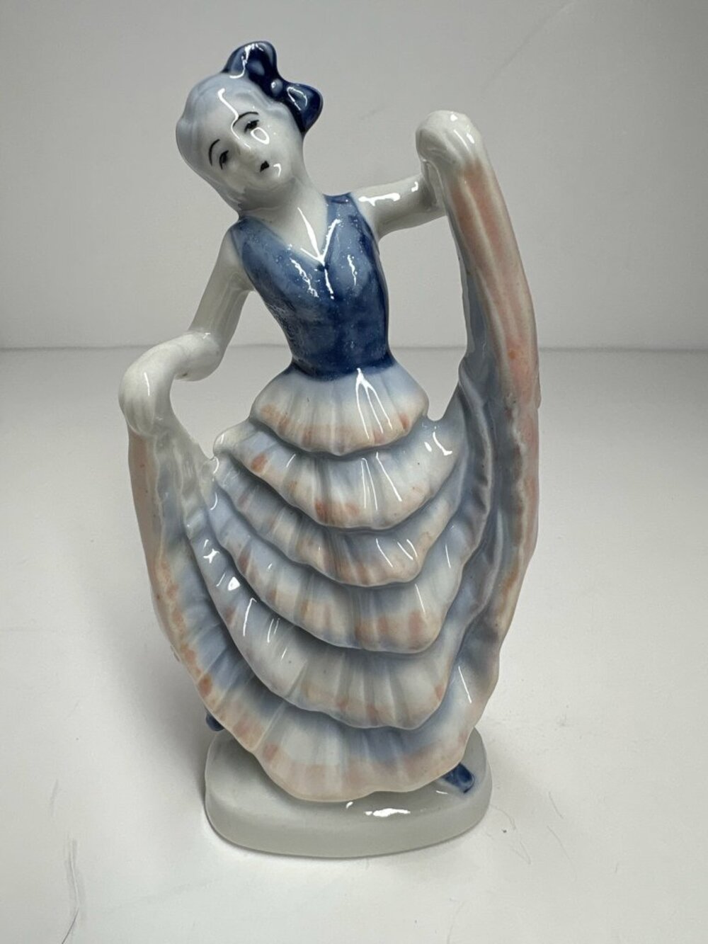 vintage fine porcelain Spanish flamenco dancer